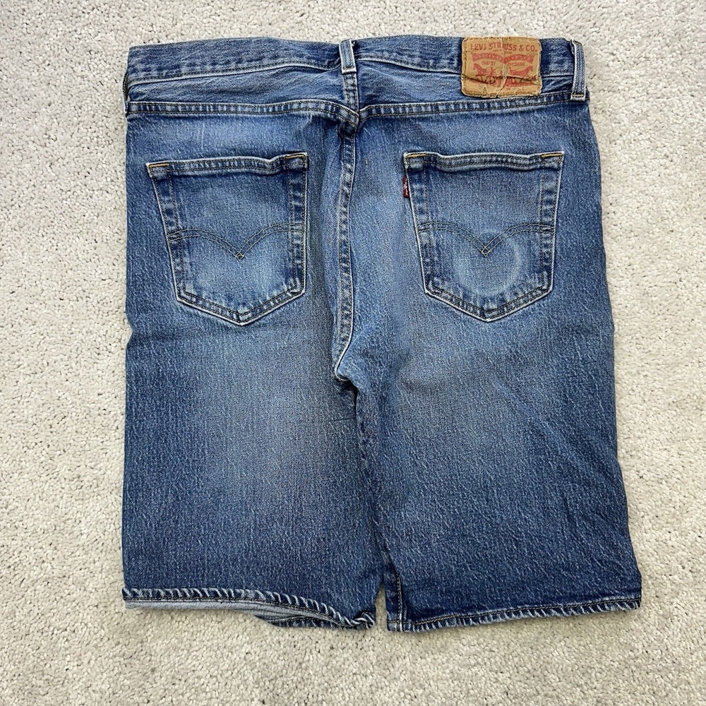 Levis 501 Distressed Style Denim Jean Shorts 34
